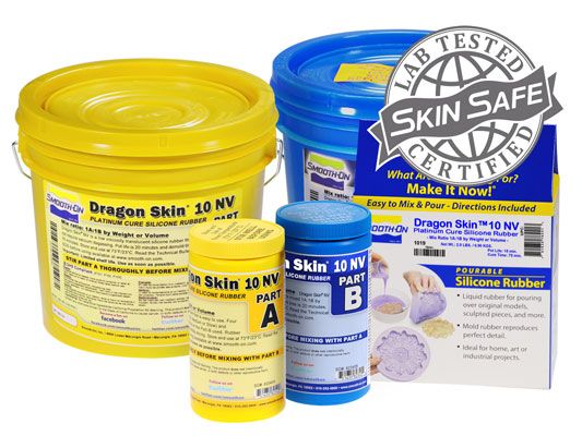 Dragon Skin™ 10 NV - Low Viscosity, High Performance Silicone Rubber 