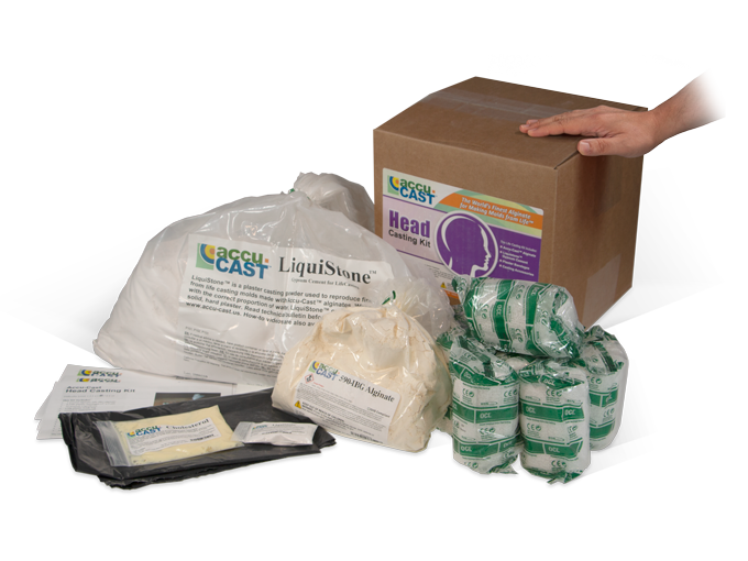 Head Casting Kit For Making A Head Mould