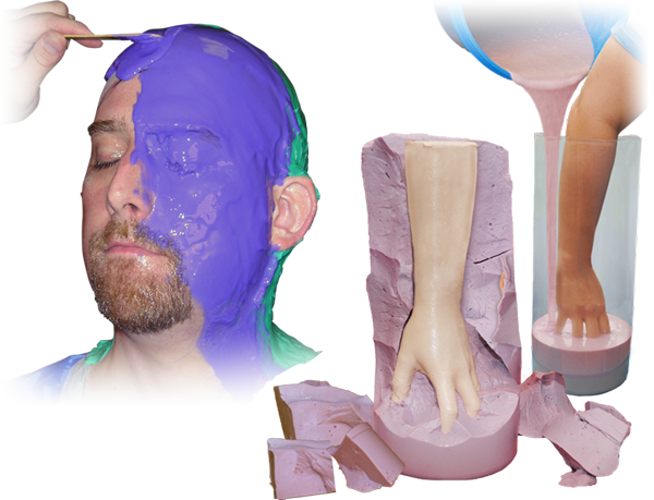 Lifecasting Materials - Skin Safe Silicone and Alginate